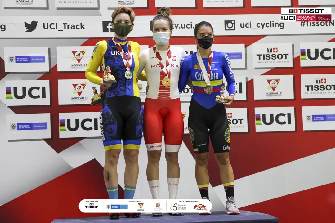 Українські велогонщиці здобули 3 медалі на Кубку націй