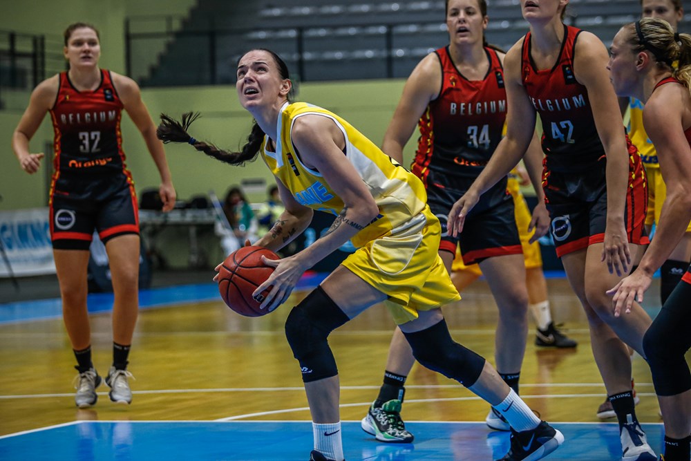 Женская баскетбольная сборная Украины уступила Бельгии