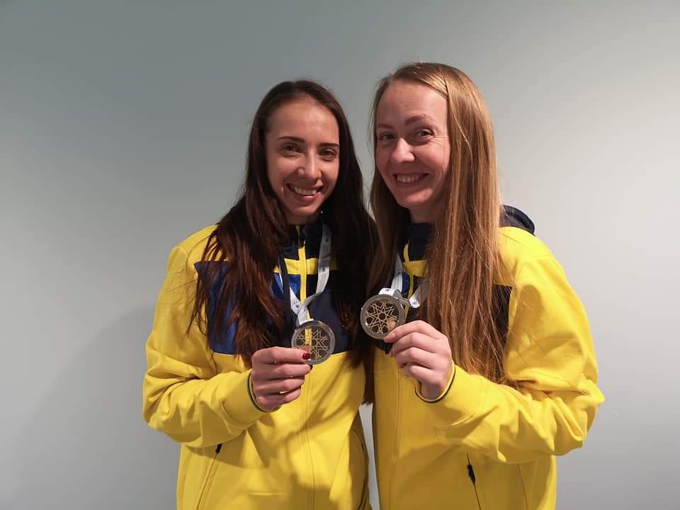 Марина Кийко и Светлана Малькова заняли 2-е место на Кубке мира по прыжкам на батуте