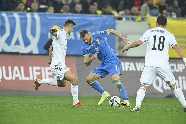 Збірна України з футболу зіграла внічию з Боснією