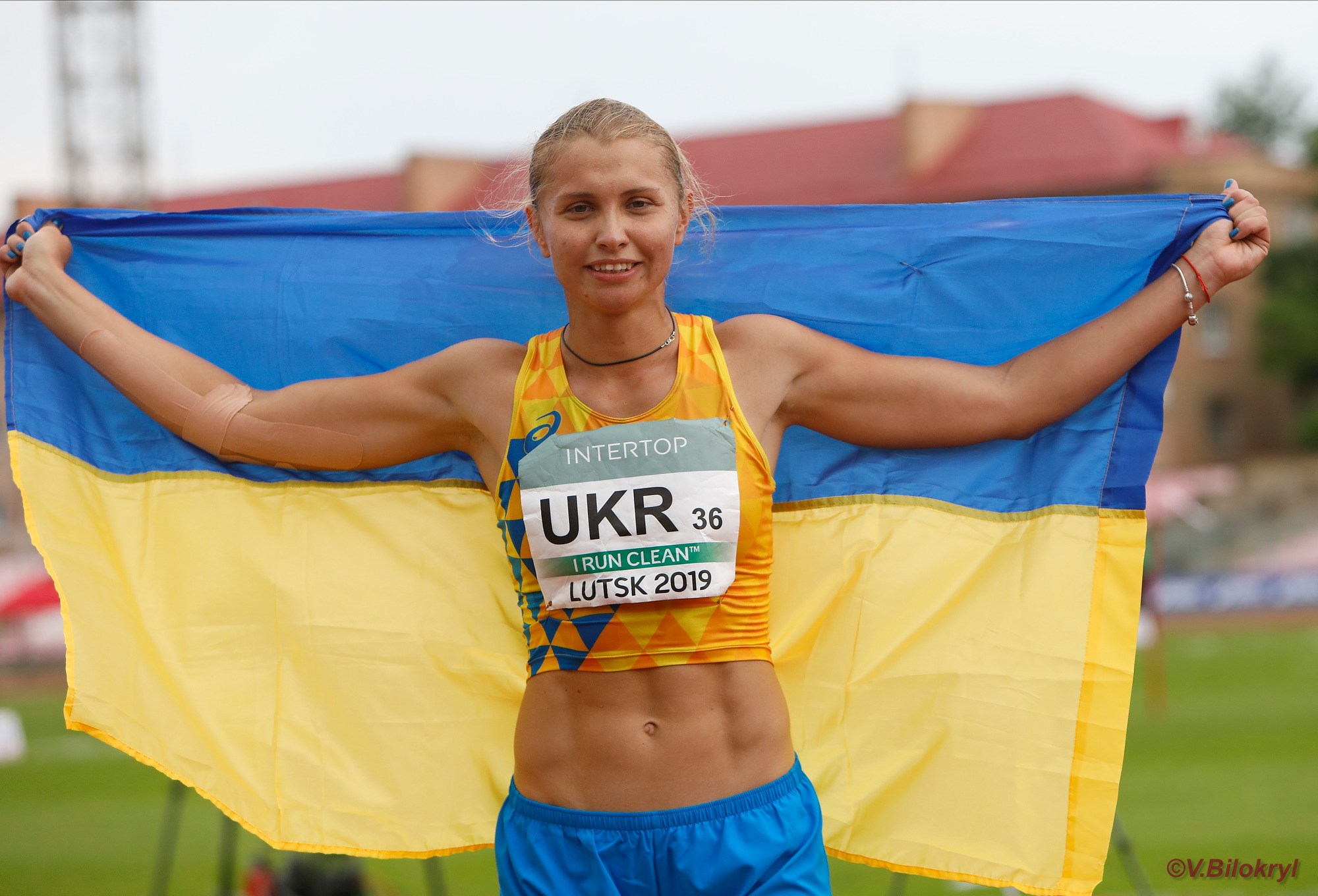 Украинская легкоатлетка Дарья Слобода заняла 1-е место в семиборье на чемпионате Европы по многоборью