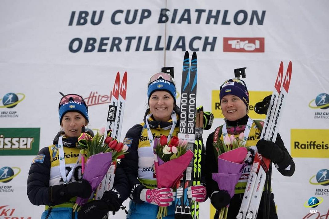 Биатлонистка Анастасия Меркушина заняла 3-е место в спринте на этапе Кубка IBU