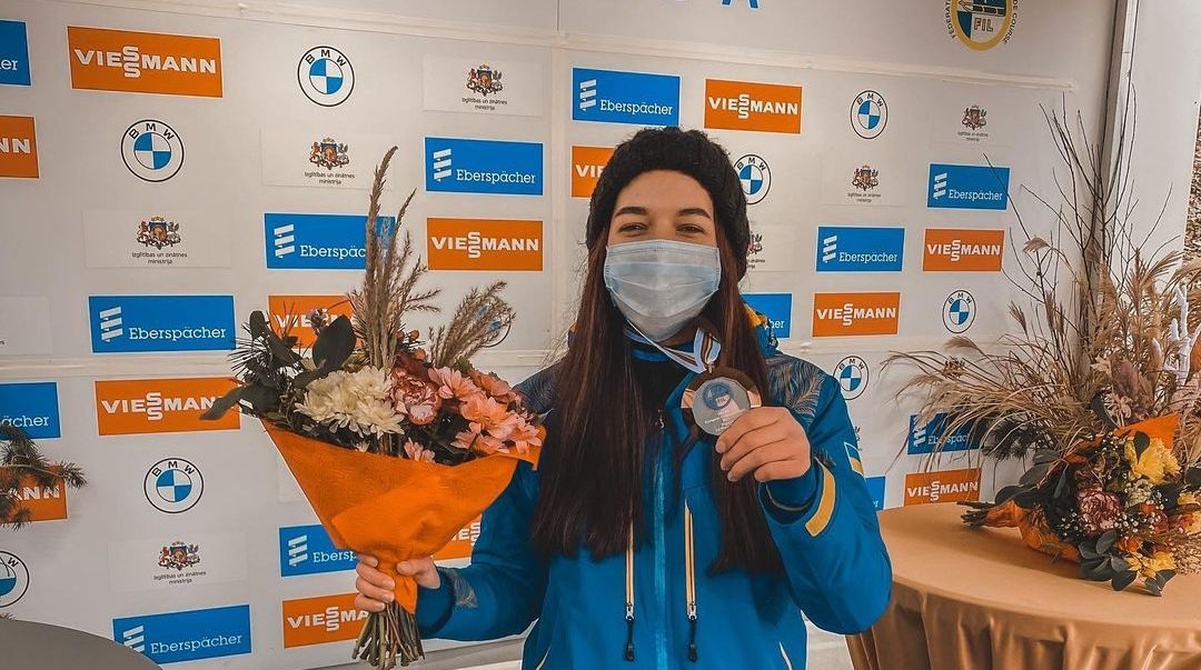 Украинская саночница завоевала бронзу на чемпионате Европы