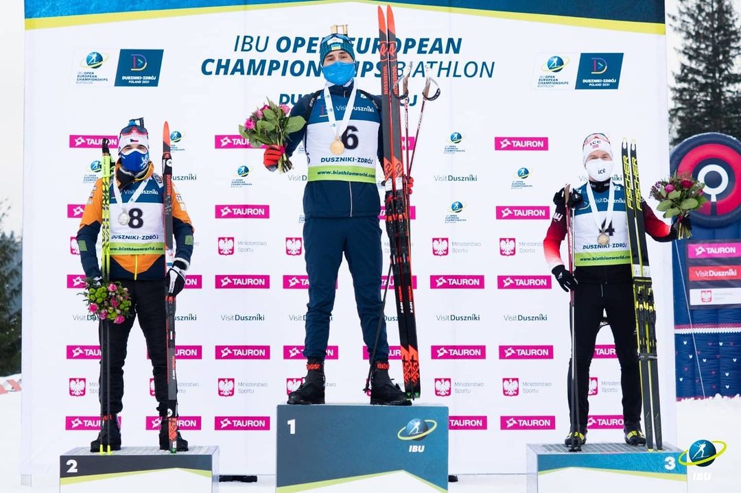 Артём Прима стал чемпионом Европы по биатлону