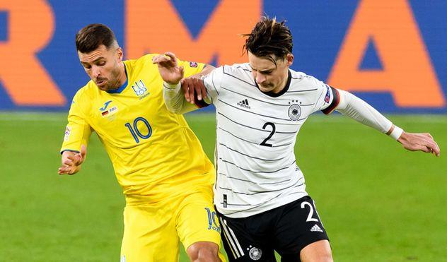 Сборная Украины по футболу проиграла Германии