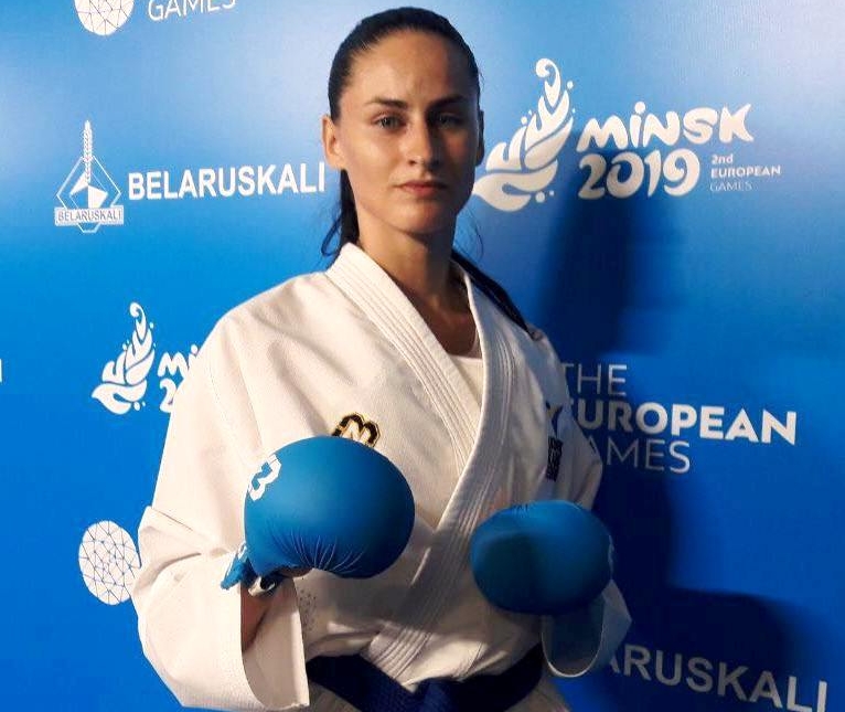 Украинская каратистка Галина Мельник заняла 3-е место в кумите в категории до 68 кг на Европейских играх