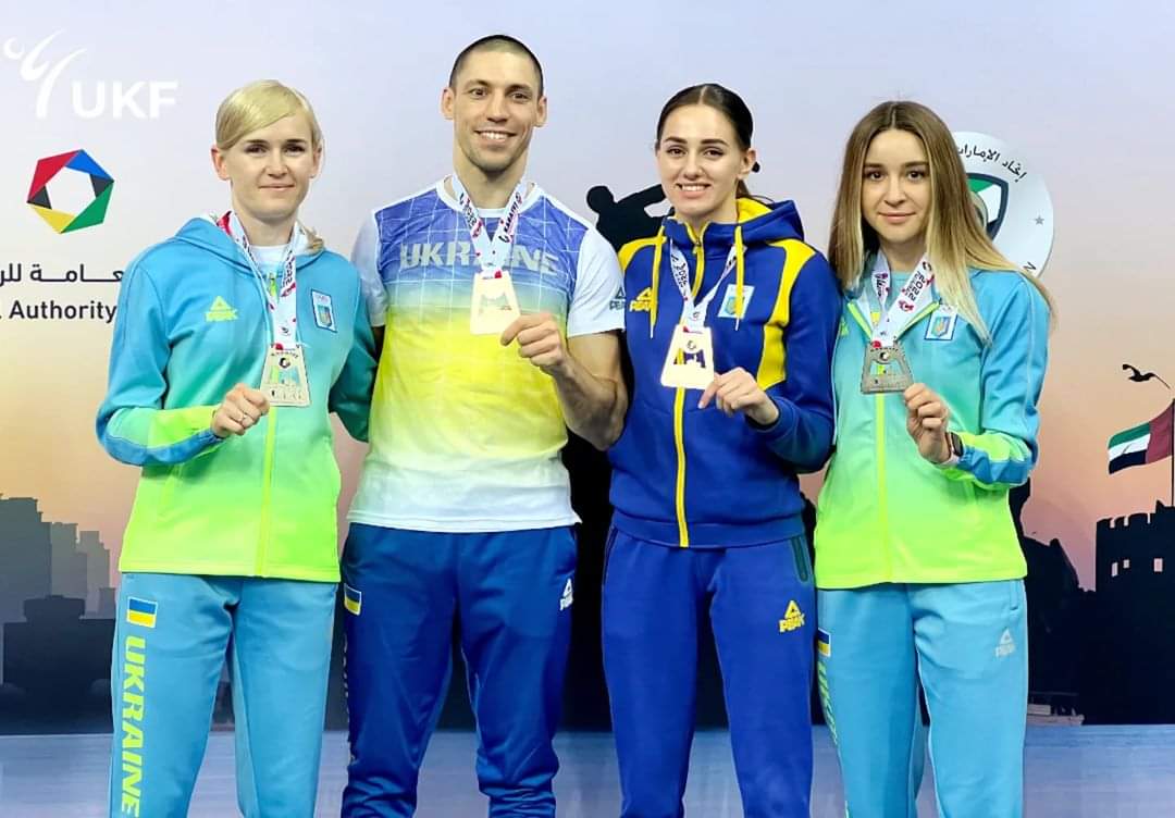 Українські каратисти вибороли 4 медалі на елітному турнірі в ОАЕ