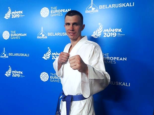Украинский каратист Валерий Чоботарь занял 3-е место в кумите в категории до 84 кг на Европейских играх