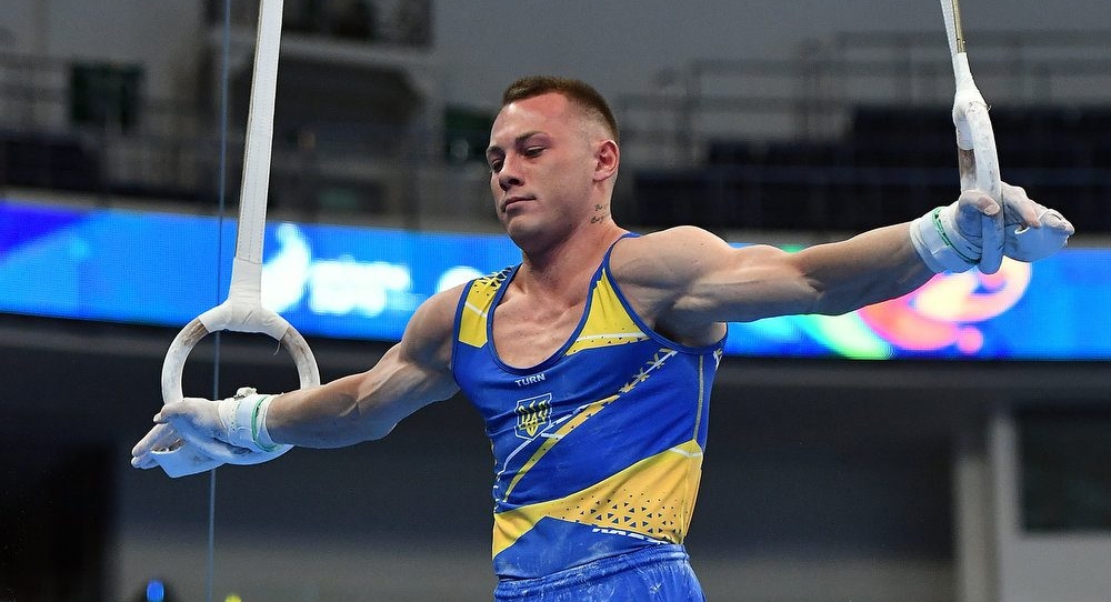 Украинский гимнаст Игорь Радивилов занял 2-е место в упражнениях на кольцах на Европейских играх
