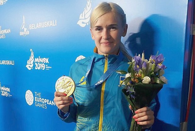 Украинская каратистка Анита Серёгина заняла 1-е место в кумите в категории до 61 кг на Европейских играх